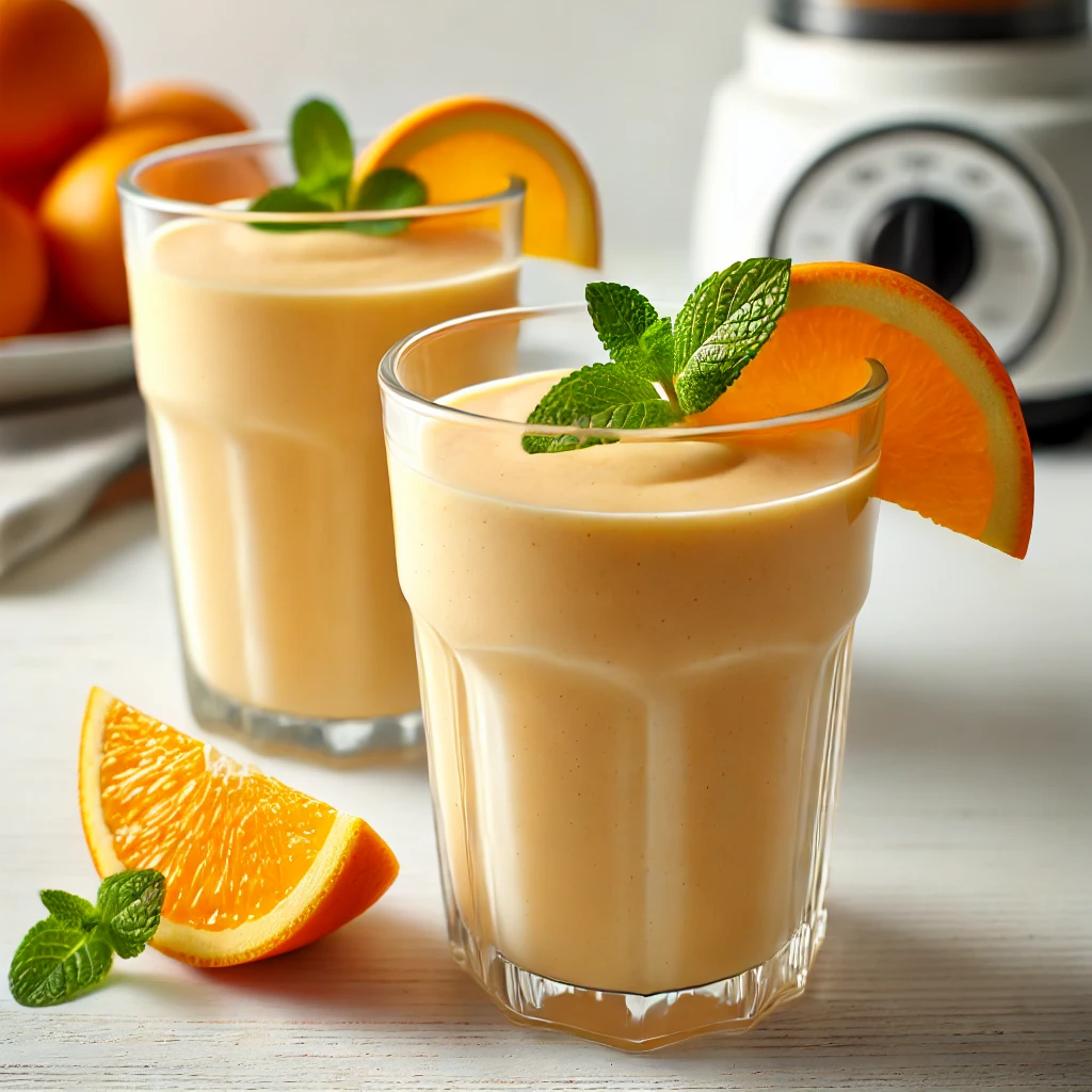 Batido de jugo de naranja