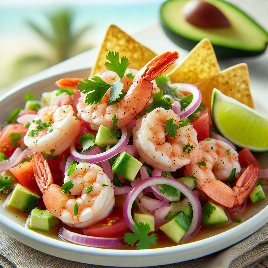 Ceviche de camarones